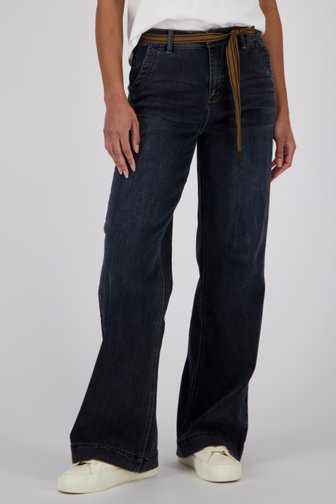 Donkergrijze broek - Wide leg fit van Geisha voor Dames