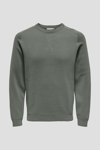 Productfoto 1 van Donkergrijze katoenen trui  door Only & Sons voor Heren