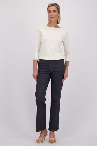 Voorkant van Donkergrijze straight fit jeans door Claude Arielle voor Dames
