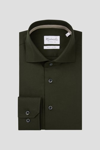 Michaelis Donkergroen hemd - Slim fit