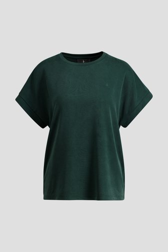 Voorkant van Donkergroen T-shirt met korte mouwen door AC by Annelien Coorevits voor Dames