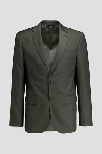 Extra foto 5 van Donkergroene gemêleerde blazer - Regular fit door Dansaert Blue voor Heren