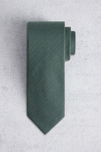 Liberty Island Donkergroene gemêleerde das