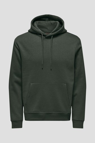 ONLY & SONS Donkergroene hoodie