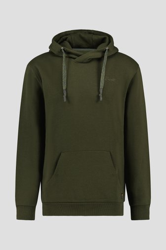 Donkergroene hoodie van Ravøtt voor Heren