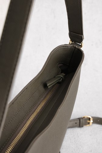 Voorkant van donkergroene schoudertas door Modeno voor Dames