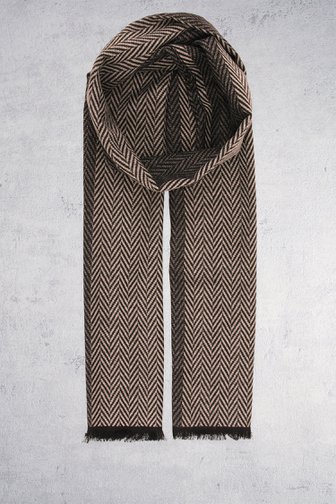 Écharpe à chevrons dans les tons de gris de Liberty Island pour Hommes