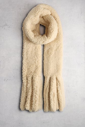 Le devant de echarpe d'hiver Beige Claire de Liberty Island pour Femmes