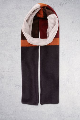 Écharpe tricotée avec colour block	 de Ravøtt pour Hommes