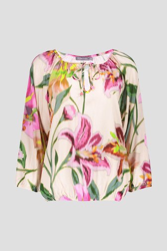 Ecru blouse met bloemen van Geisha voor Dames