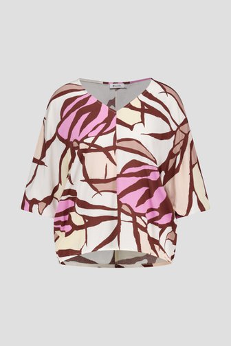 Ecru blouse met grafische print van D'Auvry voor Dames