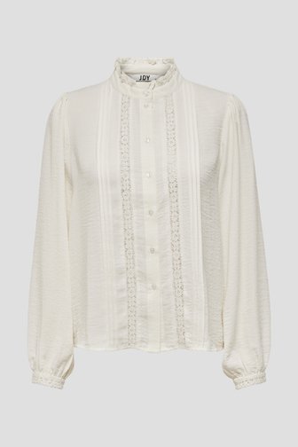 Ecru blouse met kanten detail van JDY voor Dames