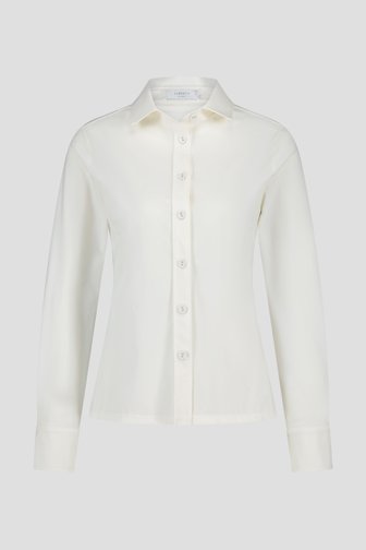 Ecru blouse met knopenlijst van Liberty Island voor Dames