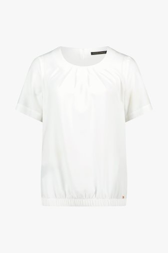 Ecru blouse met korte mouwen van Claude Arielle voor Dames