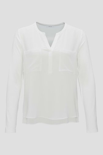 Ecru blouse met lange mouwen van Opus voor Dames