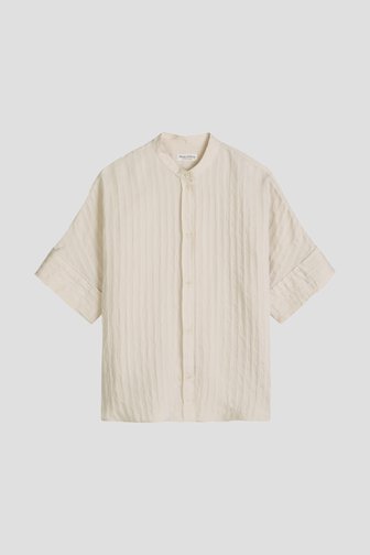 Productfoto 1 van Ecru blouse met ton-sur-ton strepen door Marc O'Polo voor Dames