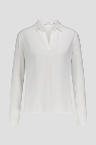 Productfoto 1 van Ecru blouse met V-hals door Liberty Island voor Dames