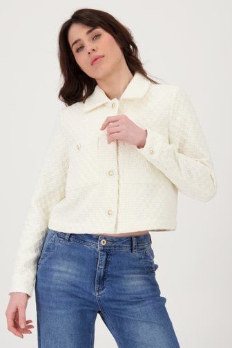 Geisha Ecru bouclé vest