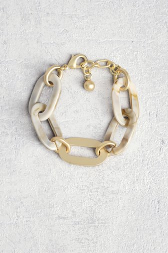 Ecru-bruine schakelarmband van Liberty Island voor Dames