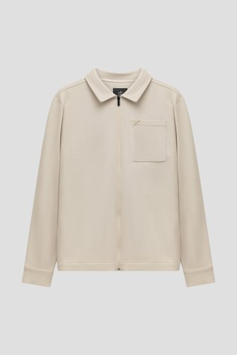 Productfoto 1 van Ecru cardigan met lange mouwen en rits door Bluefields voor Heren