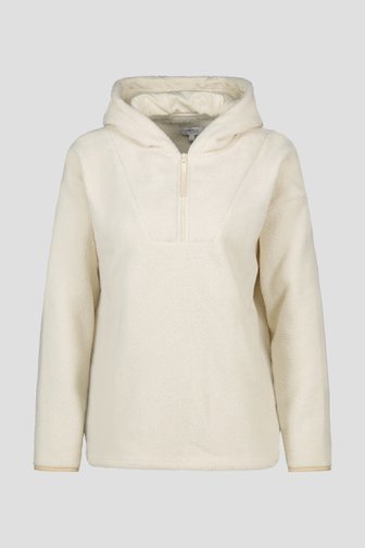 Ecru fleece hoodie van Liberty Island voor Dames