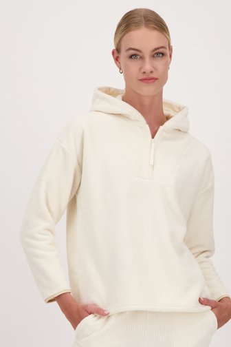 Ecru fleece hoodie van Liberty Island voor Dames