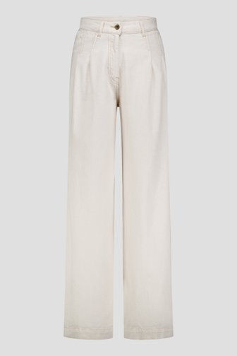 Voorkant van Ecru jeans - Wide leg fit  door Liberty Island Denim voor Dames