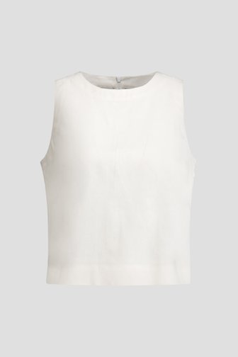 Voorkant van Ecru linnen topje door Liberty Island voor Dames