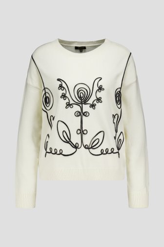 Ecru trui met borduursel van More & More voor Dames