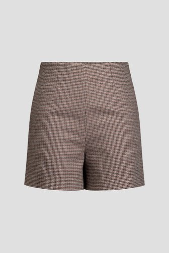 Extra foto 5 van Elegante bruine bermuda met fijne ruitjes door Louise voor Dames