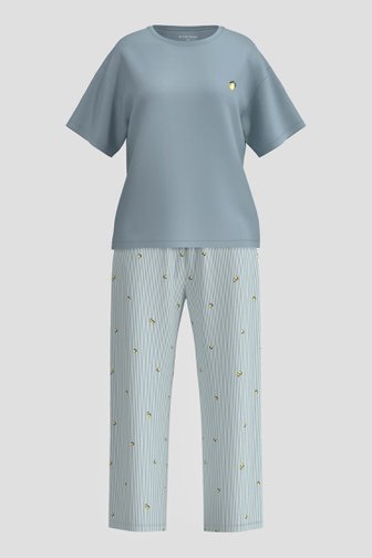 Photo produit 1 de Ensemble de pyjama bleu avec T-shirt et pantalon  de Tom Tailor pour Femmes