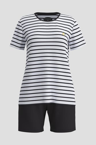 Photo produit 1 de Ensemble de pyjama bleu avec T-shirt et short de Tom Tailor pour Femmes