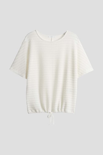 Fijn gebreid ecru T-shirt van Opus voor Dames