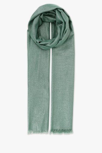 Fijn glitterend sjaaltje - Groen van Liberty Island voor Dames