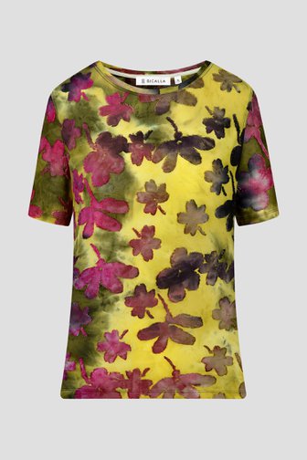 Fijn, kleurrijk T-shirt met bloemenprint van Bicalla voor Dames