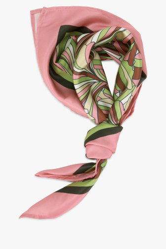Fijn sjaaltje met kleurrijke waaierprint van Claude Arielle voor Dames