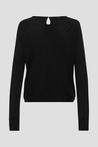 Fijn zwart T-shirt  van Opus voor Dames