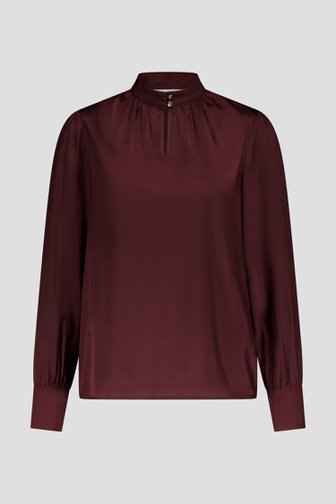 Fijne blouse in donker burgundy van D'Auvry voor Dames