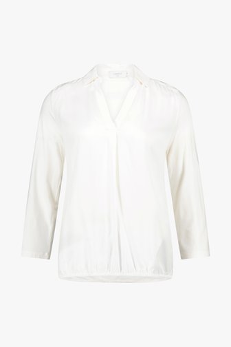 Fijne ecru blouse met elastische taille van Liberty Island voor Dames