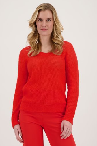 Fijne rode trui - reversible van Liberty Island voor Dames
