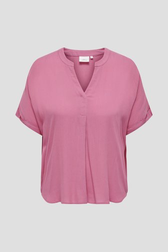 Fijne roze blouse van Only Carmakoma voor Dames