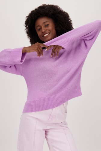 Fijne roze trui met wol van Louise voor Dames