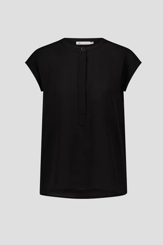 Fijne zwarte blouse zonder mouwen van D'Auvry voor Dames