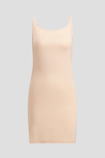 Le devant de Fond de robe beige clair à encolure ronde de Liberty Island pour Femmes