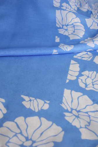 Foulard bleu clair à imprimé blanc de Libelle pour Femmes