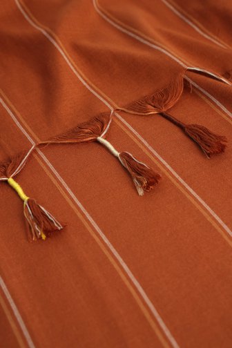 Le devant de Foulard brun à rayures de Liberty Loving nature pour Femmes