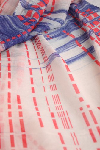 Foulard fin avec imprimé rose de Liberty Island pour Femmes