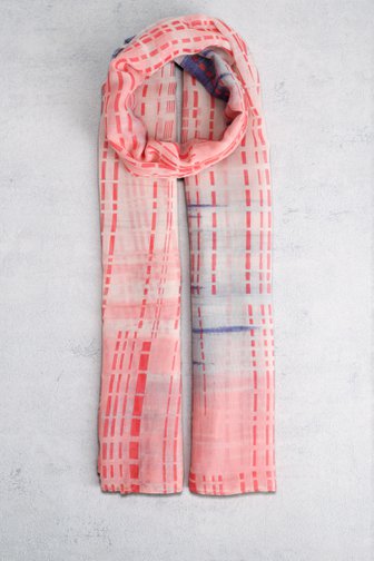 Foulard fin avec imprimé rose de Liberty Island pour Femmes