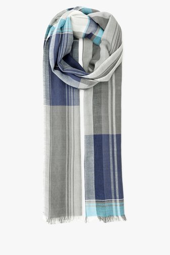 Foulard fin en gris et bleu de Dansaert Blue pour Hommes