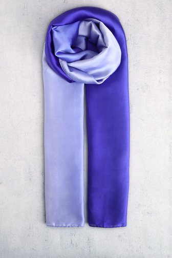 Foulard fin en ombré bleu de Liberty Island pour Femmes